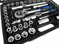 Klucz nasadowy SilverTools zestaw 108 el. stal chromowo-wanadowa