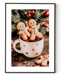 Obraz 30x40 A3 Zima DUŻO WZORÓW plakaty Zimowe Świąteczne obraz zimowy