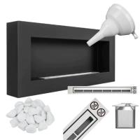 Biokominek 900x400 BOX czarny strukturalny