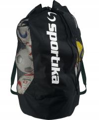 Worek na piłki SPORTIKA BALL BAG - Torba do Piłek - Czarny