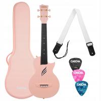 Cascha Carbon Fibre Pink Set ukulele koncertowe