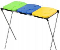 КОРЗИНА СТОЙКА ДЛЯ 3 МЕШКОВ ДЛЯ СОРТИРОВКИ МУСОРА КОРЗИНА ДЛЯ МУСОРА 3 СТОЙКИ