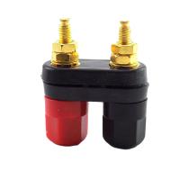 1pcs dual Banana plugs Jack Socket Couple Terminals DIY Connectors Red Plug