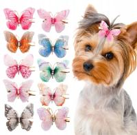Spinka dla psa Motyle dla yorka shih tzu maltańczyka 5 sztuk