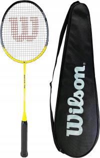 Rakietka do badmintona Wilson Recon P90 i pokrowiec Żółta Rakieta Badminton