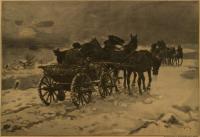 MALARSTWO- Alfred Wierusz-Kowalski. W wieczornej mgle, XIX wiek