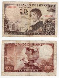 HISZPANIA 1965 100 PESETAS