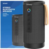Głośnik Bluetooth STEREO 2x5W SAVIO BS-033 Bateria do 8h AUX SD TWS czarny