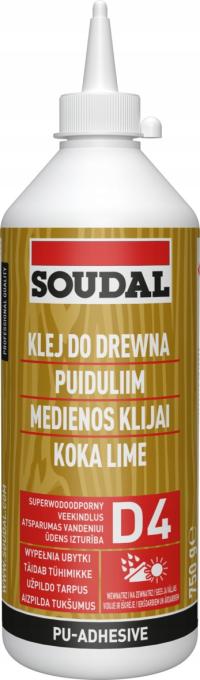 Полиуретановый клей для дерева 66A SOUDAL 750 мл.