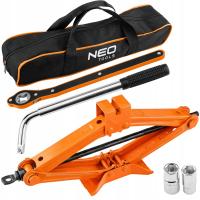 ZESTAW LEWAREK PODNOŚNIK SAMOCHODOWY TRAPEZOWY 2T / 2000KG Z GRZECHOTKĄ NEO