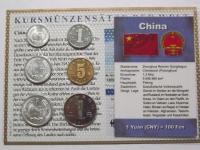 Chiny 1984-2011 Set monet obiegowych , blister 6 x UNC