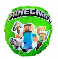 Piniata Minecraft Creeper Alex Steve tradycyjna XL MajnKraft 90cm GRATIS!!!