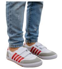 Детские кроссовки на липучке, белые кроссовки для школы 18083