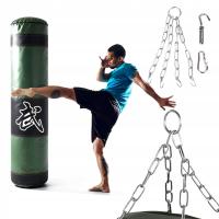 100CM WOREK TRENINGOWY BOKSERSKI WYPEŁNIONY WOREK WISZĄCY + ŁAŃCUCH,HAK