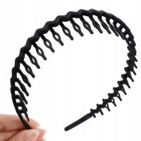 Заколка для волос расческа зигзаг зубчики классический черный