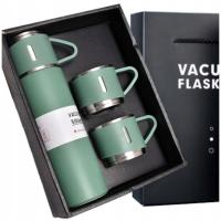 DOBRY TERMOS PRÓŻNIOWY 500ml Z KUBKIEM ELEGANCKI PREZENT DLA NIEJ NIEGO