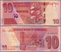 Зимбабве - $ 10 2020 * W103 * буйволы