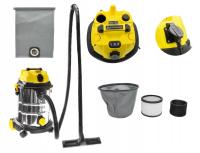 2 x ODKURZACZ PRZEMYSŁOWY BEZWORKOWY Z OTRZĄSACZEM DO GIPSU SUCHO MOKRO 180