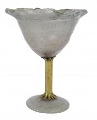 Szkło artystyczne Kielich wazon Secesja 1890 Antyk