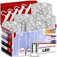 Занавес свет окна 300LED 3x3 рождественские огни рождественская елка гирлянда