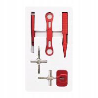 Zestaw narzędzi do naprawy kołowrotków wędkarskich Wielozadaniowy sprzęt do konserwacji Czerwony