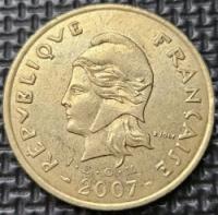 * Новая Каледония [0505] * 100 франков 2007 французское заморское сообщество