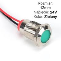 Светодиодная сигнальная лампа приборной панели 12 мм 24 в зеленый