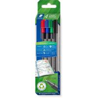 Cienkopis Triplus Eco line 0,3 mm 4 kolory Staedtler