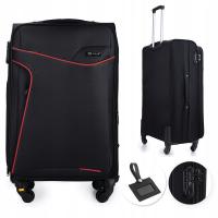 Цвета ткани чемодана перемещения среднего багажа на колесиках мягкие большие