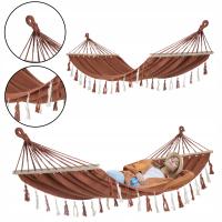 Hamak z drążkiem Kontrast brązowy 120 kg 100