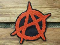 Znak Anarchia Punk Naszywka Wyszywana Patch Pomara