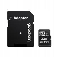 Karta pamięci microSD GOODRAM 32GB MICRO CARD cl 10 UHS-I   adapter
