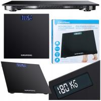 Электронные стеклянные ЖК-весы для ванной комнаты 180 кг Grundig 2x AAA батареи