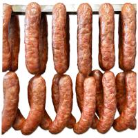 Домашняя колбаса копченая Сельская охотничья домашняя Бастион вкуса 450г