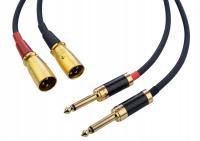 Kabel XLR - jack 6,3 mm Klotz 2xXLRm-2x6,3 mono jack 1 m