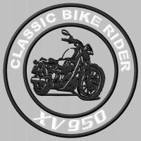 Naszywka dla fanów Yamaha XV 950 motor haftowana z termofolią XV950