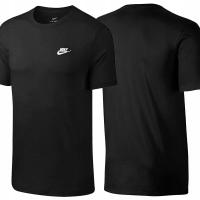 Nike футболка мужская спортивная футболка черный хлопок 827021-011 L