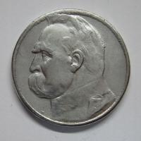 5 złotych, Józef Piłsudski, 1934r. X9483