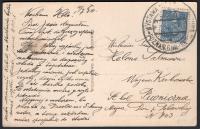 SIENKIEWICZ STEMPEL OKOLICZNOŚCIOWY PEWUKA POZNAŃ 1930 ŁÓDŹ PIOTRKOWSKA