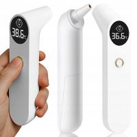 БЕСКОНТАКТНЫЙ ИНФРАКРАСНЫЙ ТЕРМОМЕТР МЕДИЦИНСКИЙ ЖК-ДИСПЛЕЙ УХО CZ ЛИХОРАДКА СИГНАЛИЗАЦИЯ