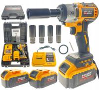 Ударный ГАЙКОВЕРТ АККУМУЛЯТОРНЫЙ ДЛЯ КОЛЕС, КОМПЛЕКТ 2x AKU