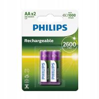 Akumulator niklowo-metalowo-wodorkowy (NiMH) Philips AA (R6) 2600 mAh 2 szt.