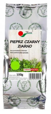 RUNO PIEPRZ CZARNY ZIARNO 100G