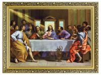 Тайная вечеря чудесная картина Золотая рамка 60x80