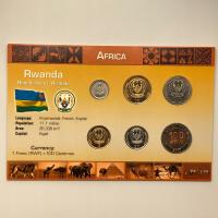 43863. Rwanda, set menniczy w oryginalnym opakowaniu (6 monet)