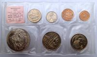 NOWA ZELANDIA ZESTAW 7 MONET 1 CENT - 1 DOLLAR 1970 MENNICZE W BLISTRZE