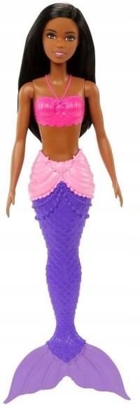HGR04 lalka Barbie syrenka podstawowa mulatka fioletowa syrena
