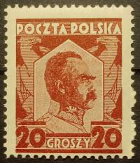POLSKA Fi 226 a ** 1927 Józef Piłsudski gw. Walocha PZF