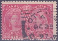 CANADA - znaczek kasowany z 1897 roku. X 1016.