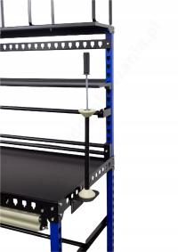 Dyspenser pionowy z regulacją naciągu folii stretch Napinacz Kubary stół